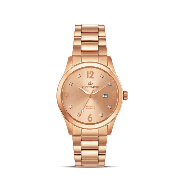 Franklord Regal Sapphire Ladies Automatic Watch – Aurelia Rosé