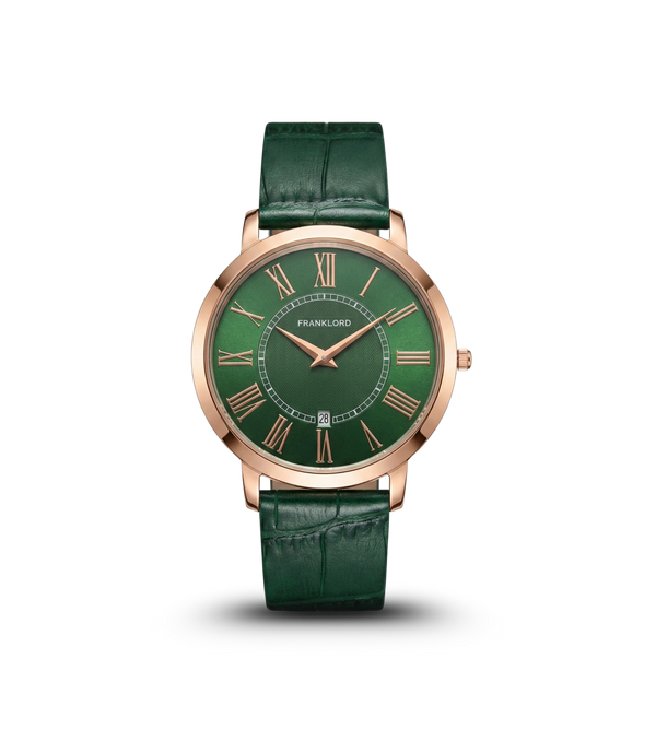 The Classic Roman Men's Watch - Imperial Green