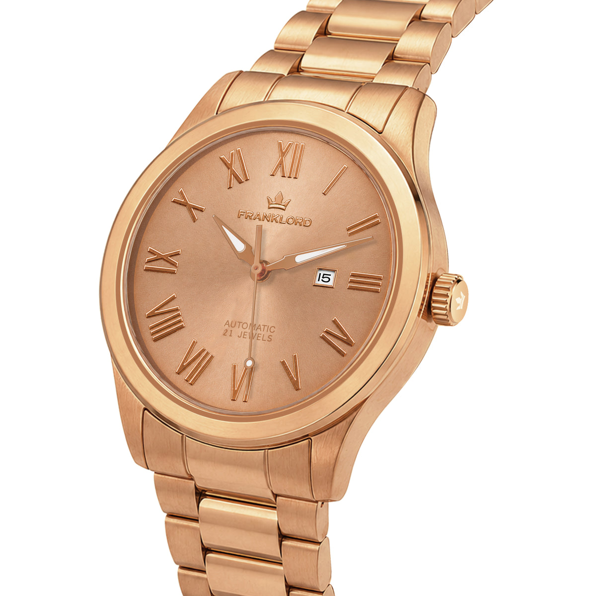 Franklord Maha Vastu Couple Watch Set – Rose Gold His & Hers Automatic | Matching Pair