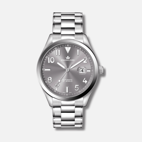 Franklord Regal Sapphire Legacy Steel - Platinum Mist Luxury Automatic Watch