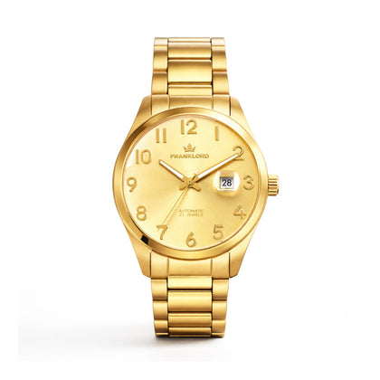 Franklord Maha Vastu Imperial Gold – Gold Dial Automatic Watch for Men