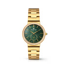 Franklord Callista Jade | Green Mother-of-Pearl Diamond Bezel Watch for Women