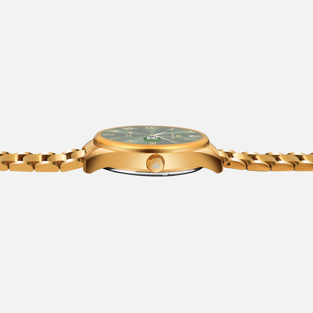 Franklord Regal Sapphire Roman Green | Maha Vastu-Inspired Timepiece for Prosperity - Franklord Watches