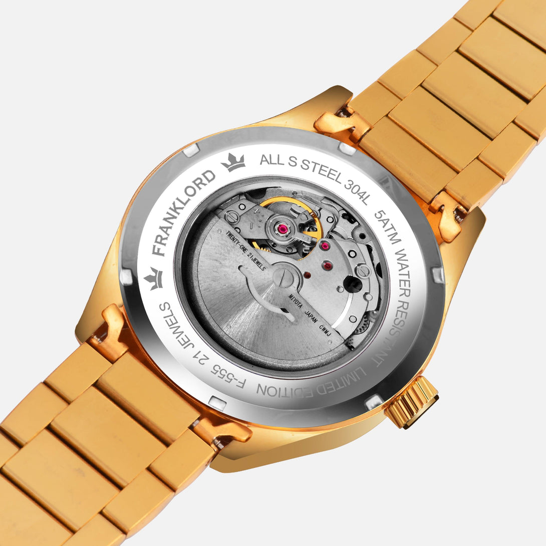 Franklord Regal Sapphire Roman Green | Maha Vastu-Inspired Timepiece for Prosperity - Franklord Watches