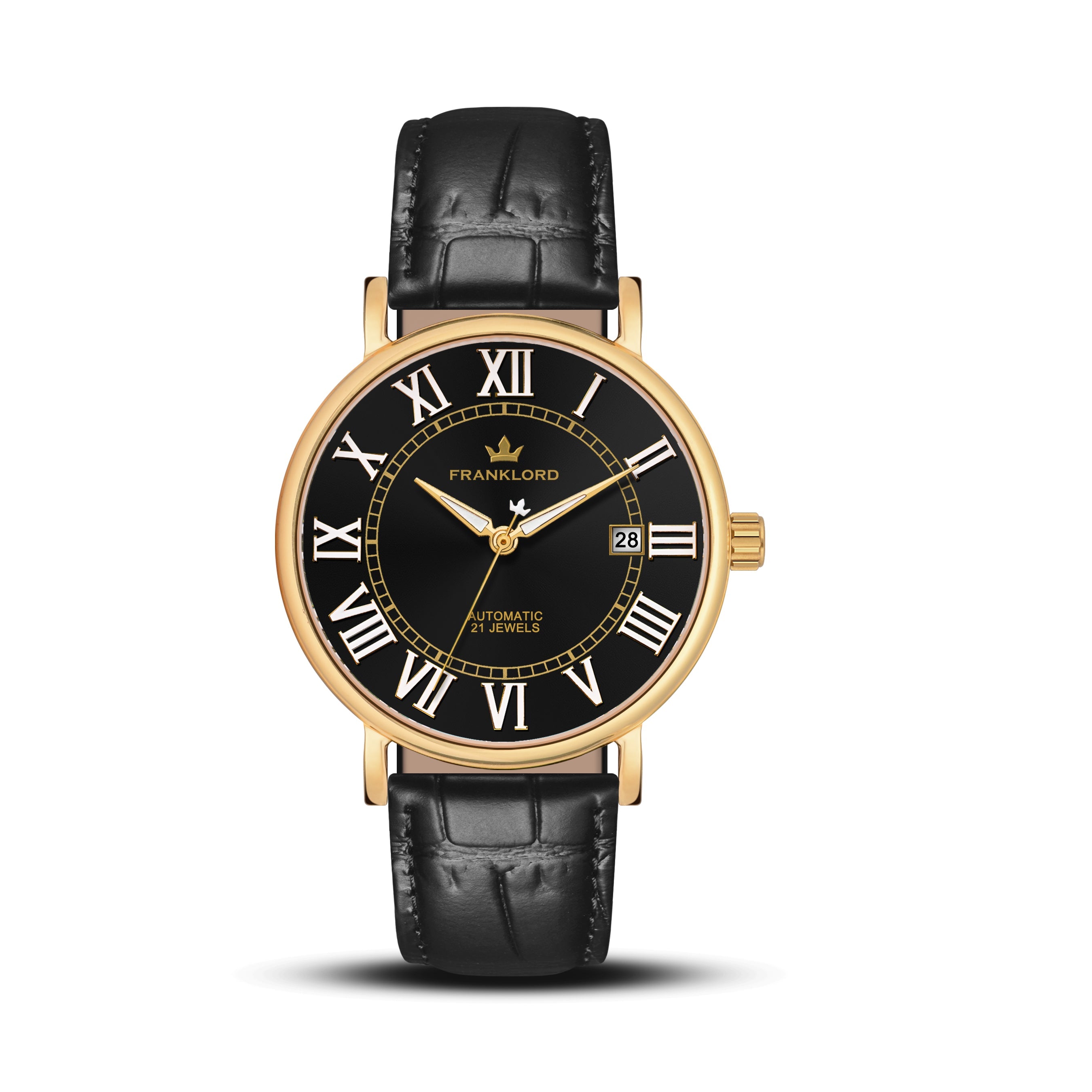 Franklord Eternal Roman Automatic – Noir Gold Edition | Miyota 8215 ...