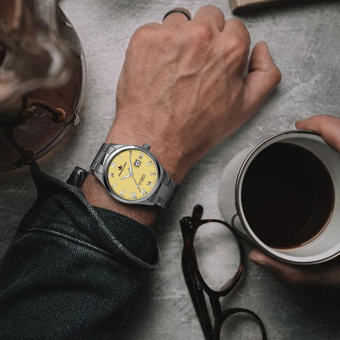 Franklord Regal Sapphire Roman Series - Sunburst Monarch Luxury Automatic Watch - Franklord Watches