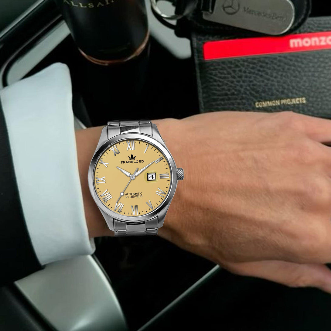 Franklord Regal Sapphire Roman Series - Sunburst Monarch Luxury Automatic Watch - Franklord Watches