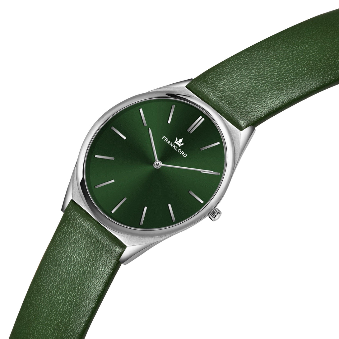 Franklord Swiss UltraThin Series - Emerald Glow | Ultra-Slim 5mm Luxury Watch - Franklord Watches