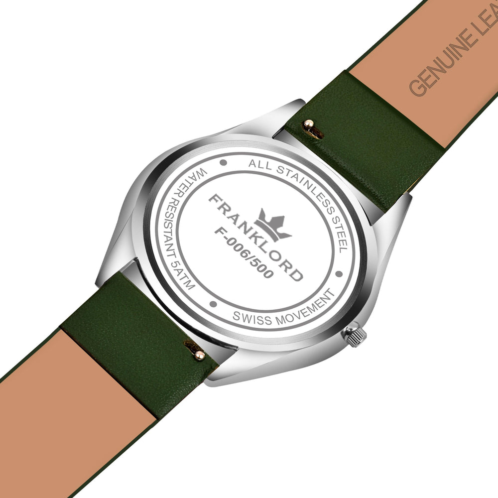 Franklord Ultra-Slim Venture Green Green Dial Swiss Watch for