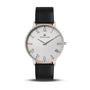 Franklord Classique Sterling - Leather Strap | Classic Silver Watch for Men