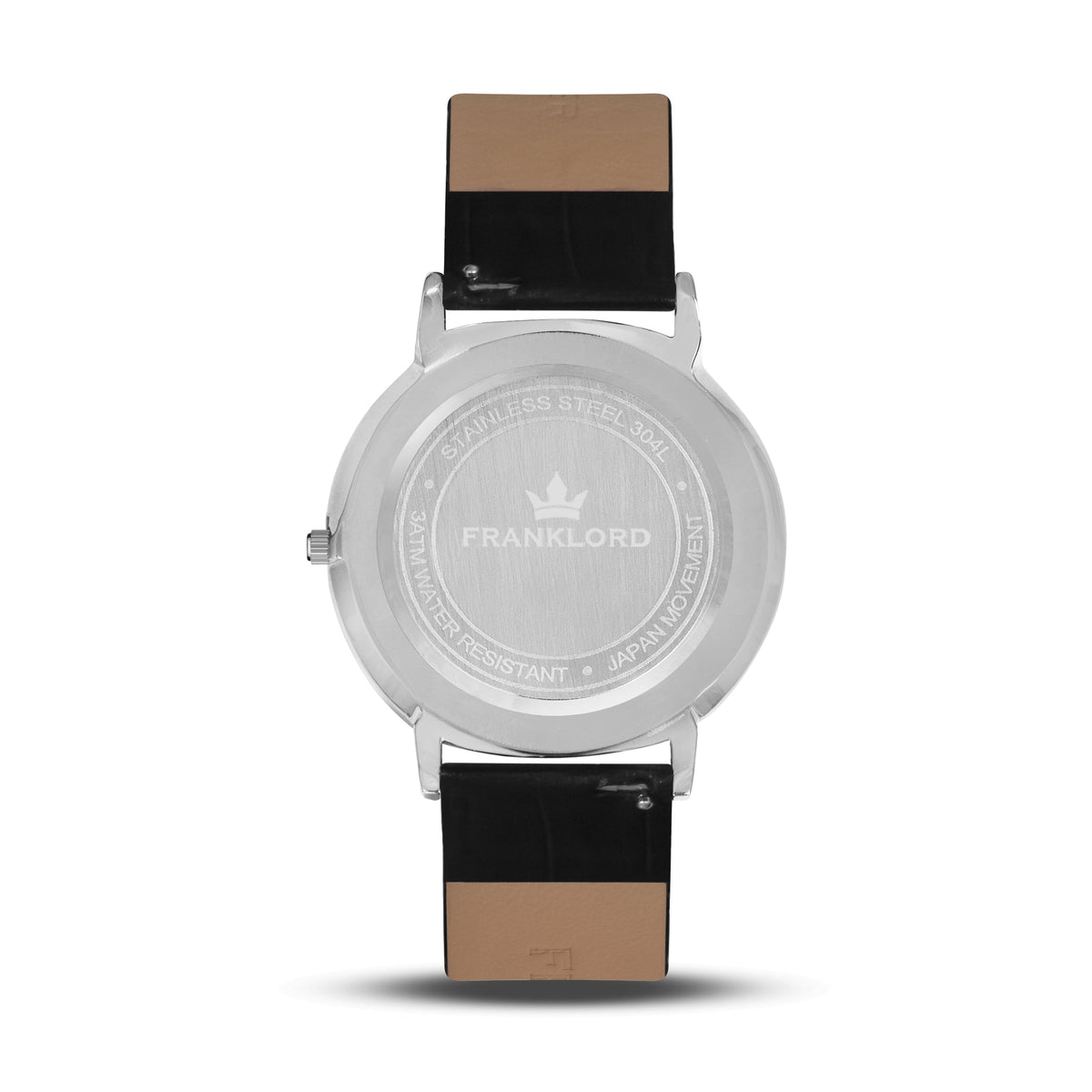 Franklord Classique Sterling - Leather Strap | Classic Silver Watch for Men