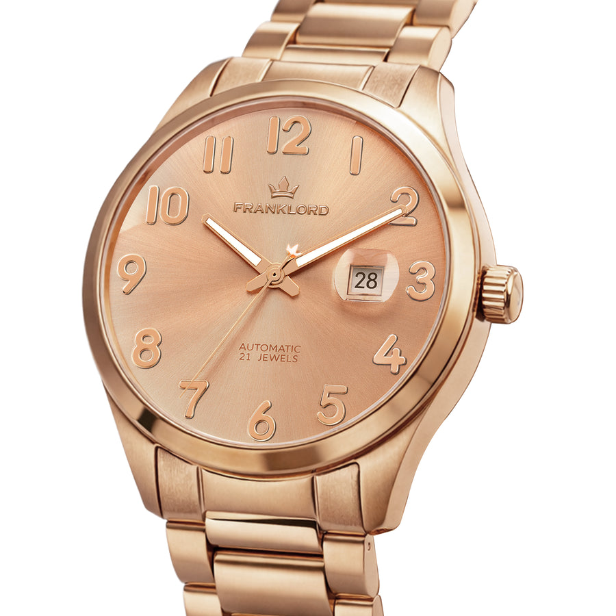 Franklord Maha Vastu Rose Gold – Rose Gold Automatic Watch for Men