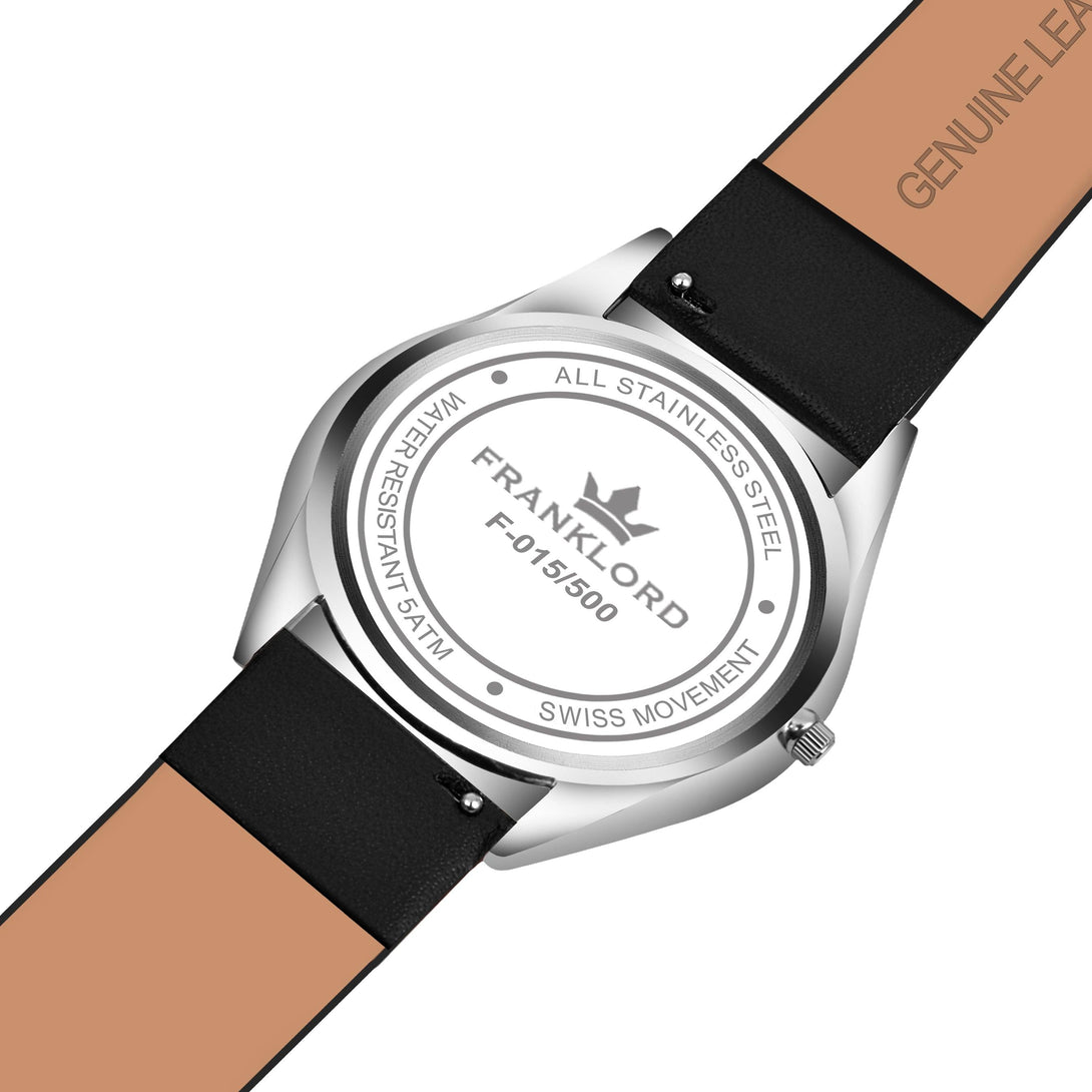 Franklord Swiss UltraThin Series - Black Carbon | 5mm Ultra-Slim Luxury Watch - Franklord Watches