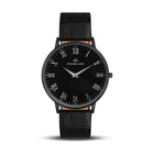 Franklord Classique Eclipse - Black Leather | All Black Men's Slim Watch