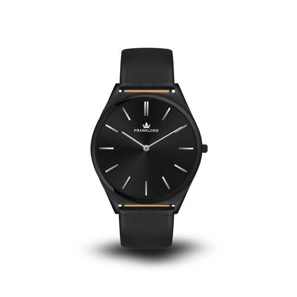 Franklord Swiss UltraThin Series - Black Shadow | 5mm Ultra-Slim Luxury Watch