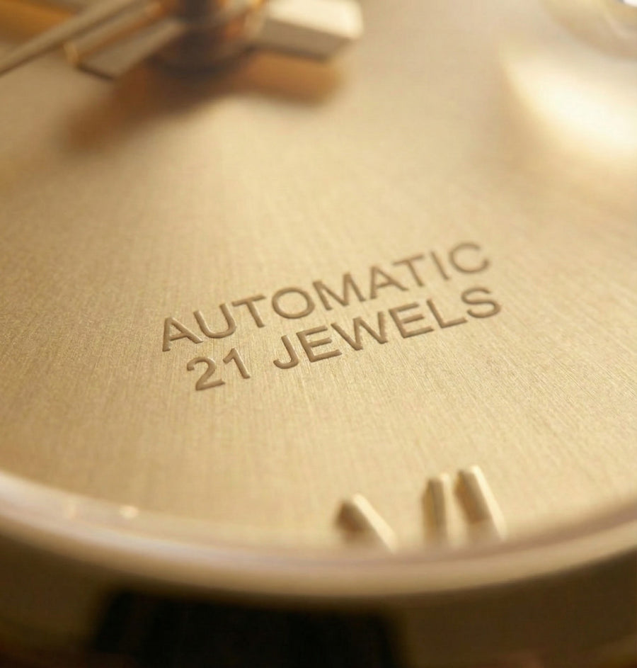 Franklord Regal Sapphire Roman Gold in Gold | Maha Vastu-Inspired Timepiece for Prosperity
