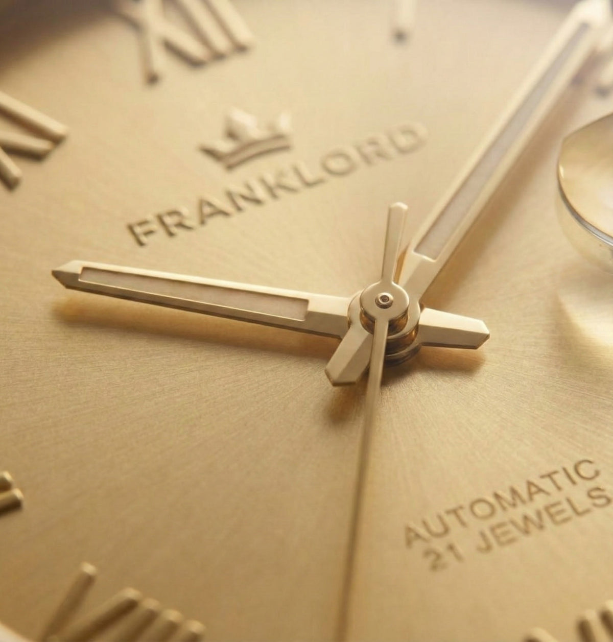 Franklord Regal Sapphire Roman Gold in Gold | Maha Vastu-Inspired Timepiece for Prosperity - Franklord Watches