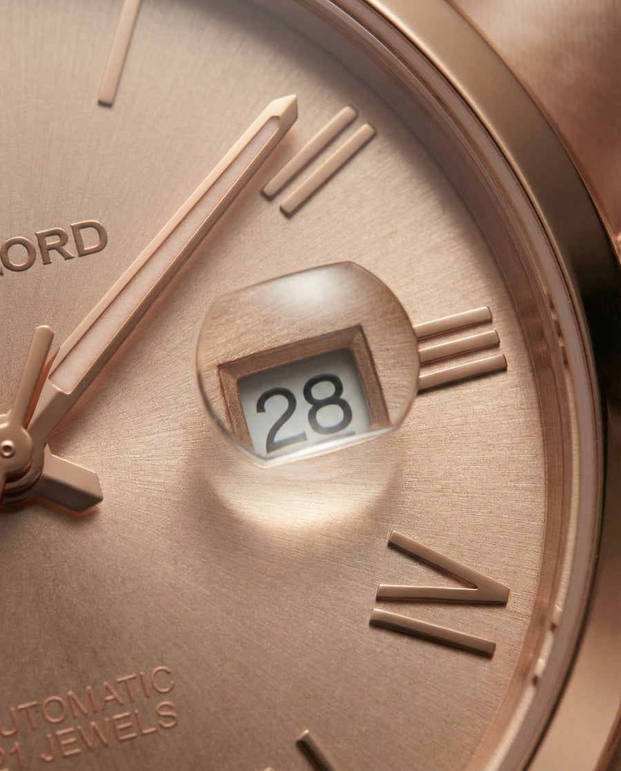 Franklord Regal Sapphire Roman Rose Gold | Maha Vastu Timepiece of Growth & Balance