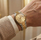 Franklord Regal Sapphire Roman Gold Two Tone | Maha Vastu Timepiece of Growth & Balance thumbnail 7