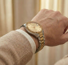 Franklord Regal Sapphire Roman Gold Two Tone | Maha Vastu Timepiece of Growth & Balance thumbnail 5