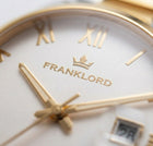 Franklord Regal Sapphire Roman White Two Tone | Maha Vastu Timepiece of Growth & Balance thumbnail 9