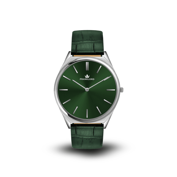 Franklord Swiss UltraThin Series - Emerald Glow | Ultra-Slim 5mm Luxury Watch