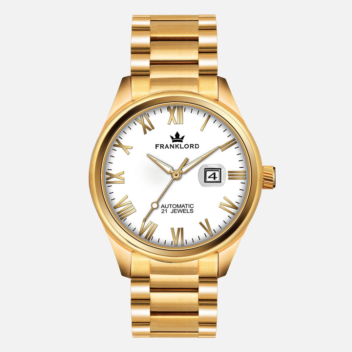 Franklord Regal Sapphire Roman - Imperial Gold | Luxury Automatic Watch - Franklord Watches