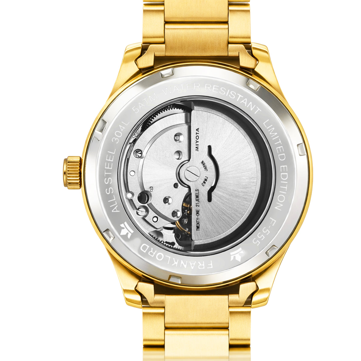 Franklord Maha Vastu Couple Watch Set – Gold Blue His & Hers Automatic | Matching Pair