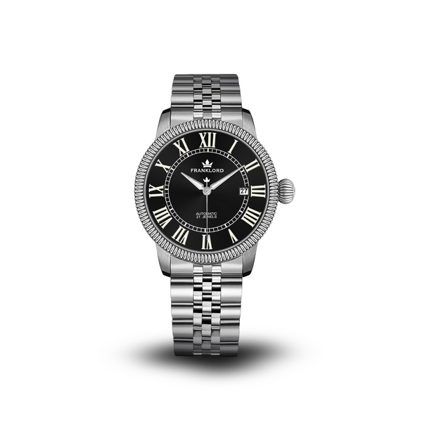 Franklord Majestic Aura – Onyx Radiance | Luxury Automatic Watch