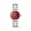 Franklord Callista Ruby | Red Mother-of-Pearl Diamond Bezel Watch for Women