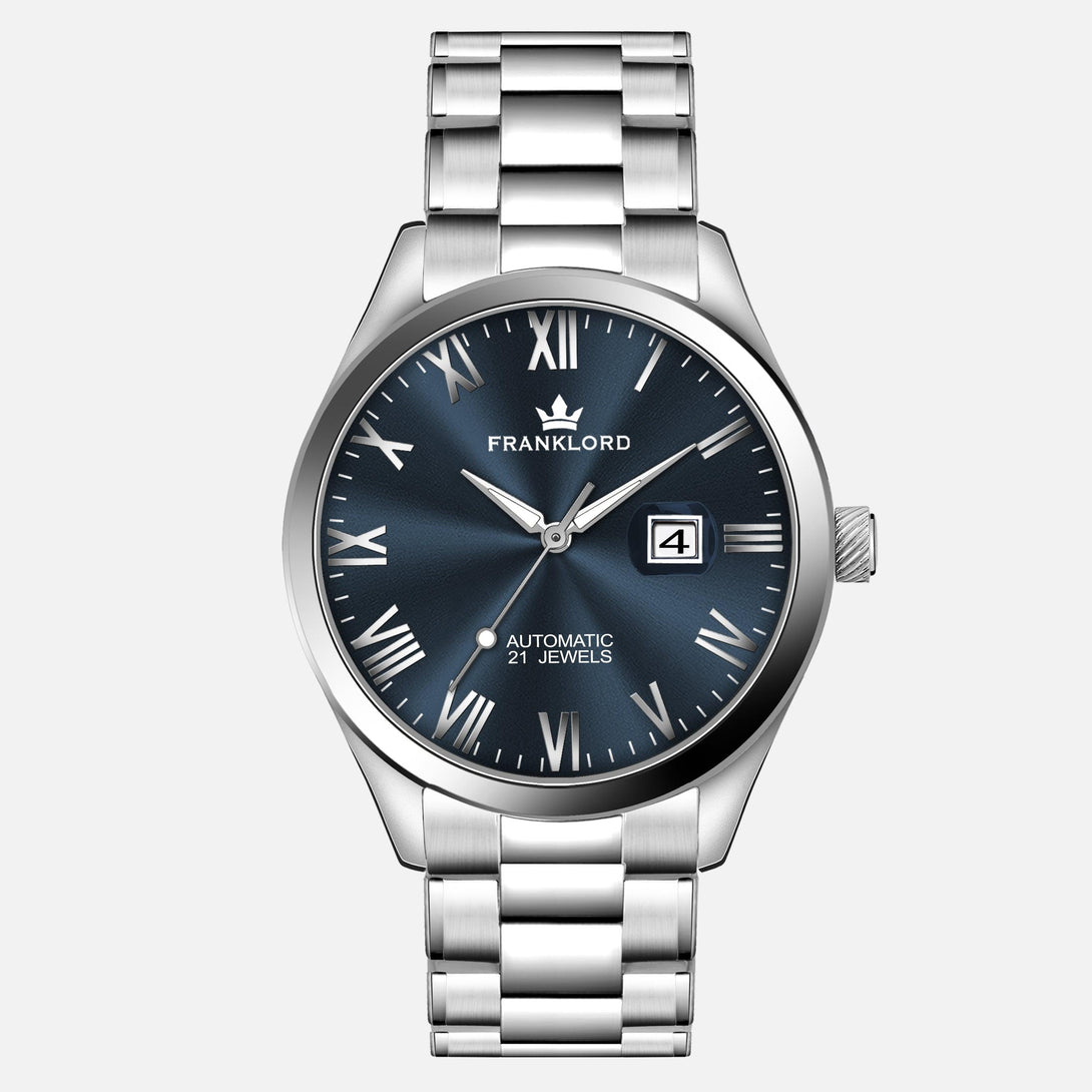 Franklord Regal Sapphire Roman - Eclipse Blue | Luxury Automatic Watch - Franklord Watches