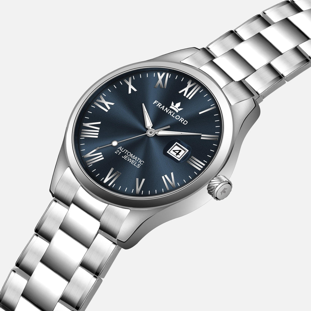 Franklord Regal Sapphire Roman - Eclipse Blue | Luxury Automatic Watch - Franklord Watches