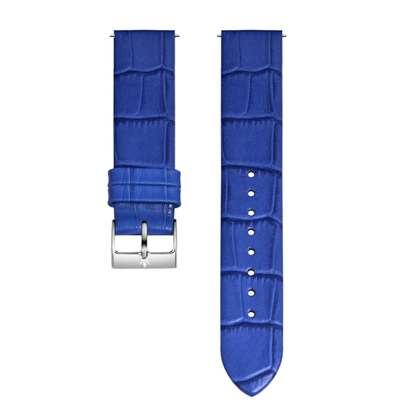 Franklord Royal Blue 20mm Genuine Leather Watch Strap – Quick Release | Premium Replacement Band