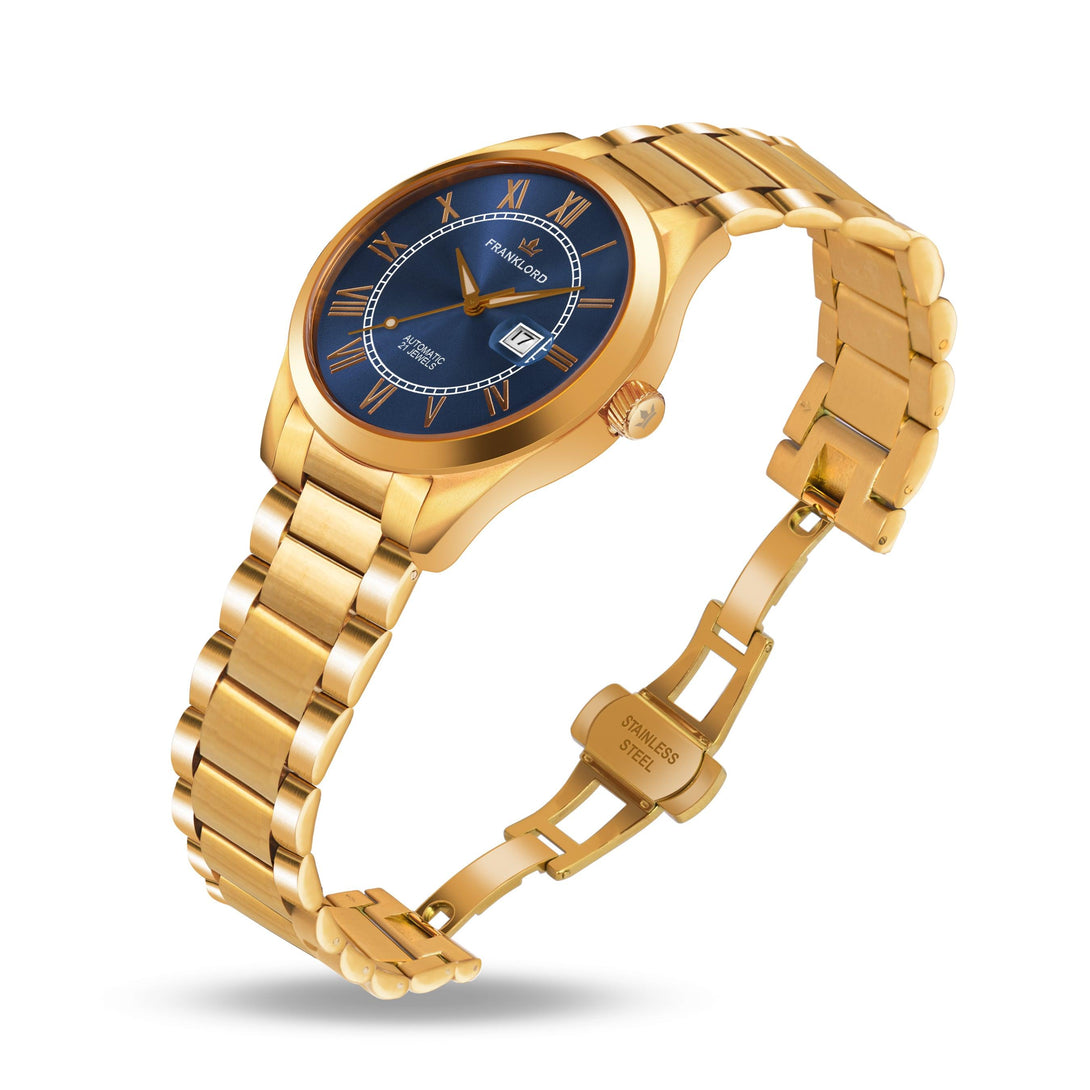 Franklord Regal Sapphire Roman Blue | Maha Vastu-Inspired Timepiece for Vision & Power - Franklord Watches
