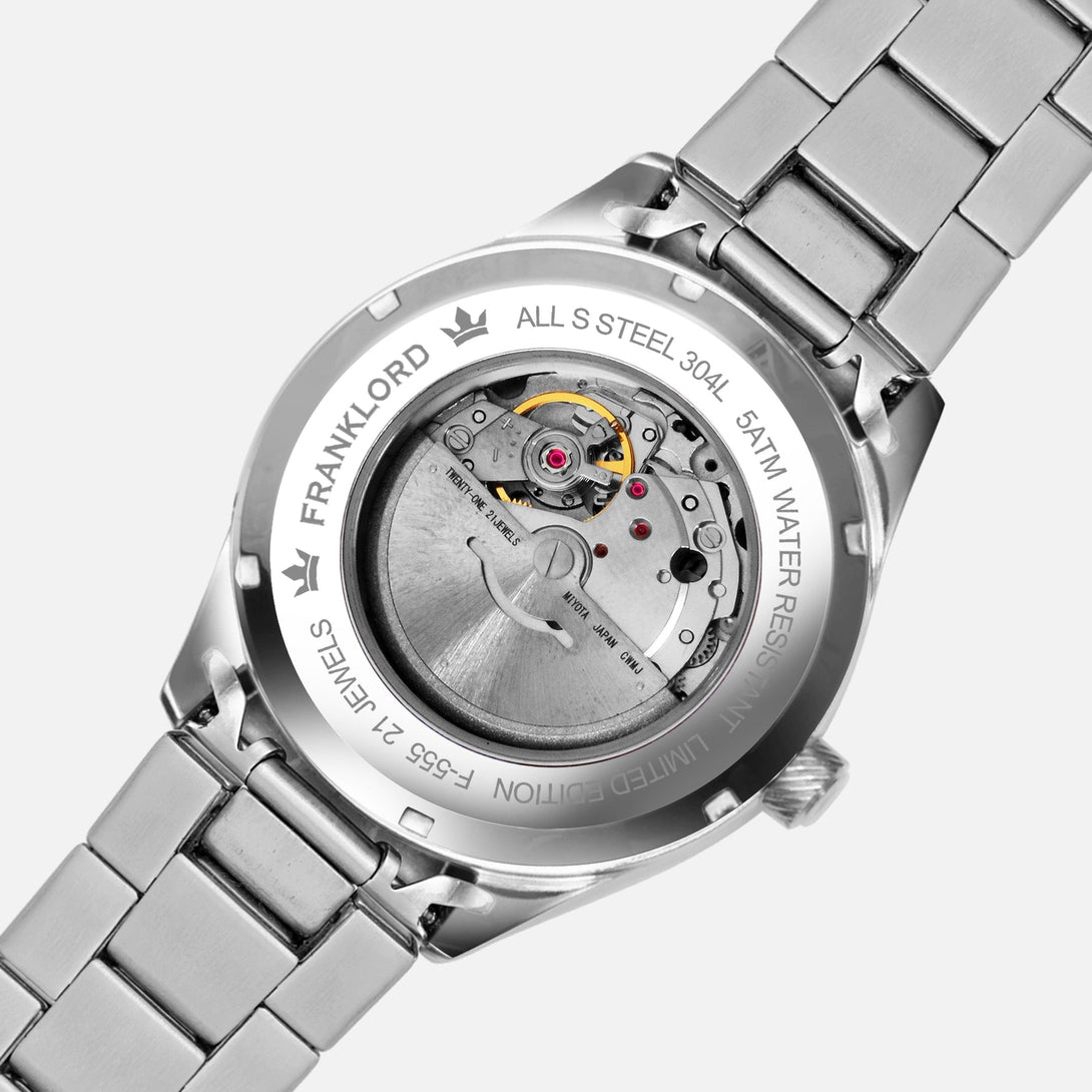 Franklord Regal Sapphire Roman - Eclipse Blue | Luxury Automatic Watch - Franklord Watches