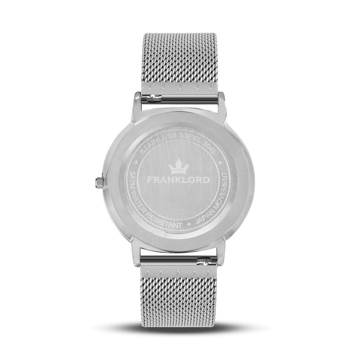 Franklord Classique Sterling - Milanese Bracelet | Classic Silver Watch for Men