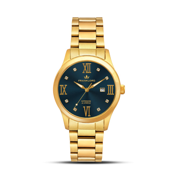 Franklord Regal Sapphire Roman Ladies Automatic Watch – Celestia Azure