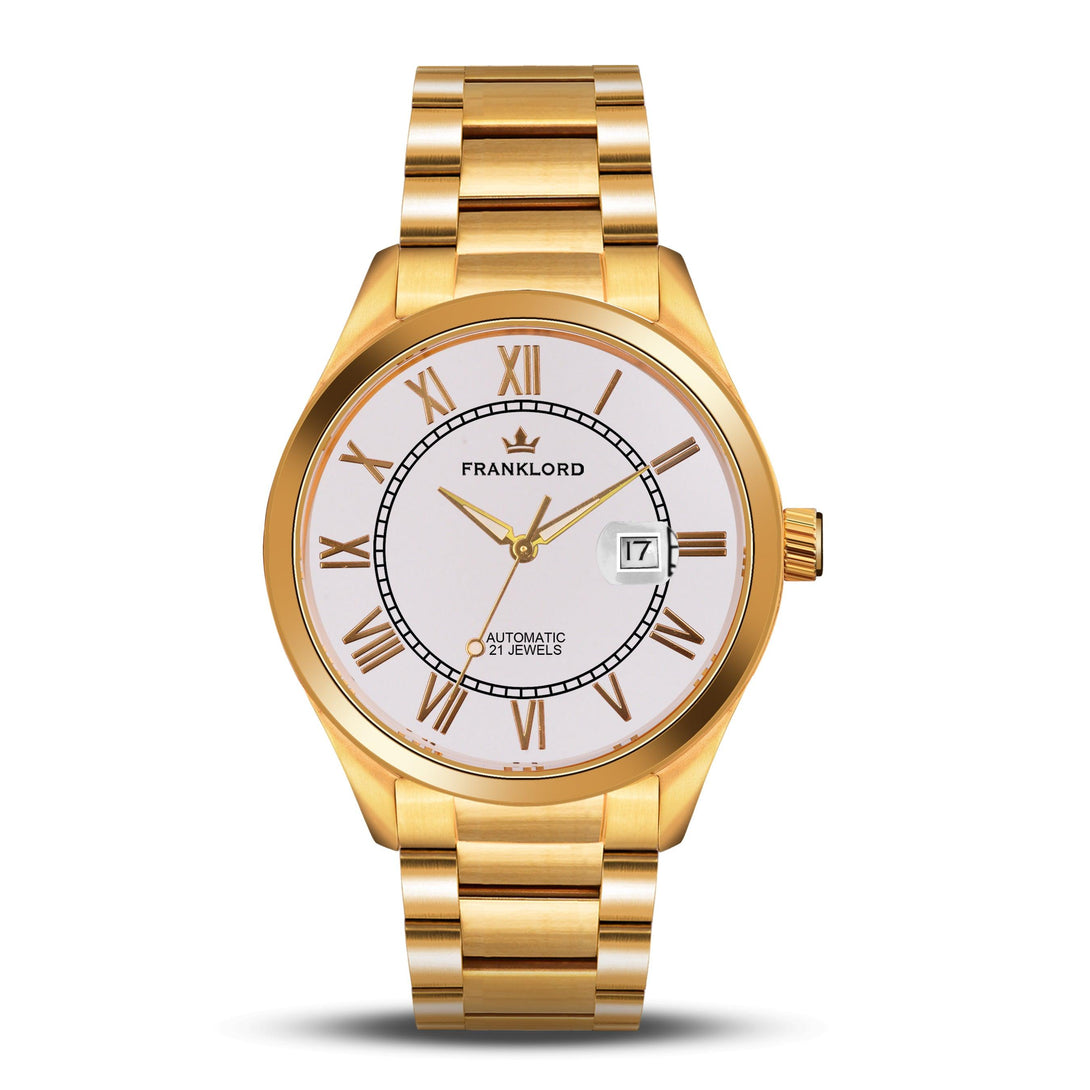 Franklord Regal Sapphire Roman White | Maha Vastu-Inspired Timepiece for Prosperity - Franklord Watches