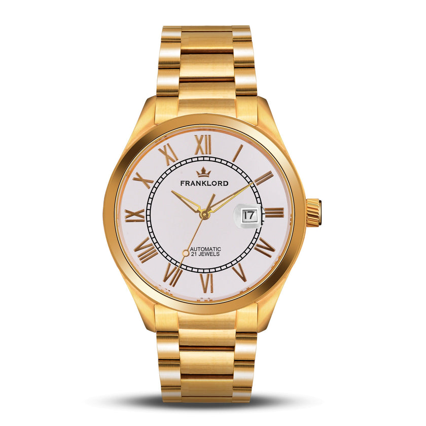 Franklord Regal Sapphire Roman White | Maha Vastu-Inspired Timepiece for Prosperity gift presentation