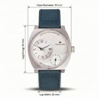 Franklord Eccentrica | Asymmetric Small Second Watch - The Arctic Sapphire