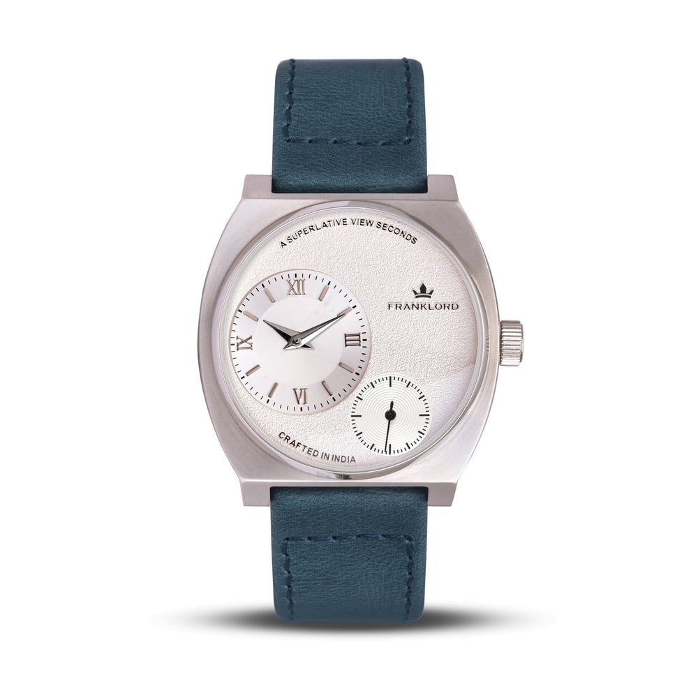 Franklord Eccentrica | Asymmetric Small Second Watch - The Arctic Sapphire