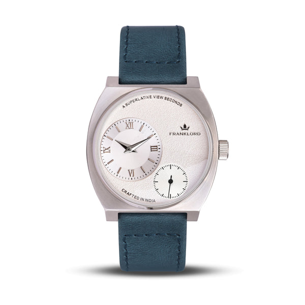 Franklord Eccentrica | Asymmetric Small Second Watch - The Arctic Sapphire