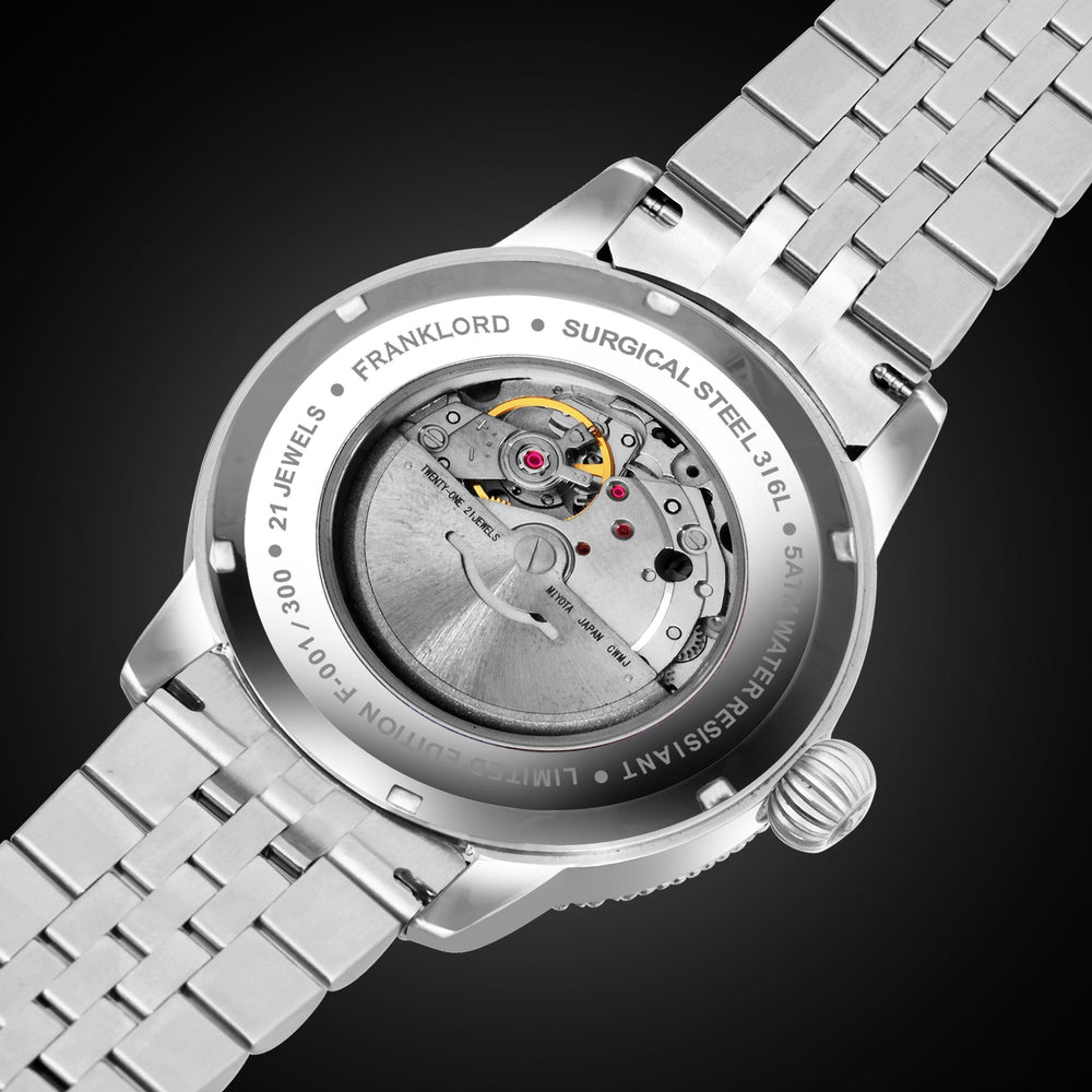 Franklord Majestic Aura Onyx Radiance – Luxury Automatic Watch - Main Image