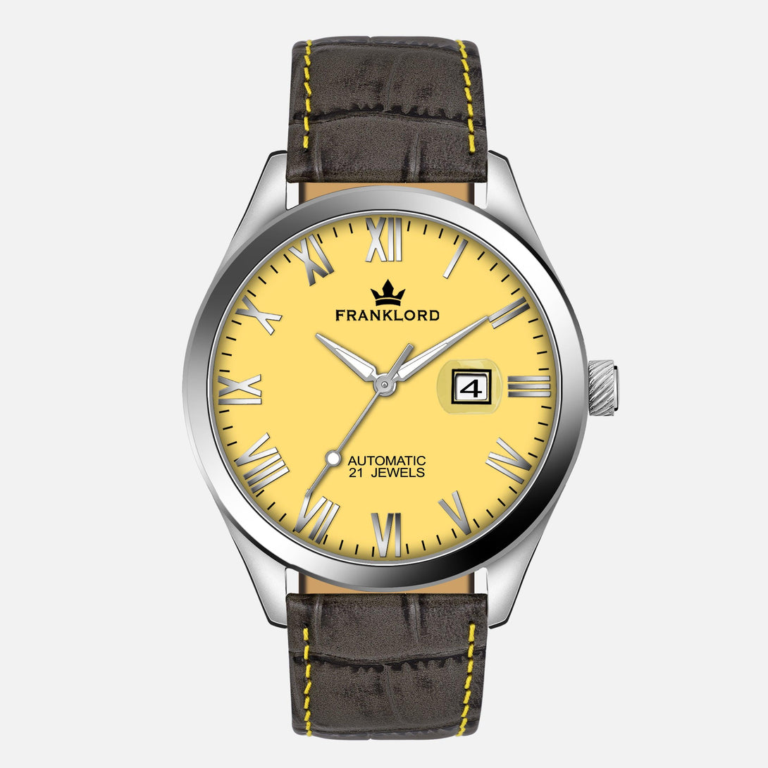 Franklord Regal Sapphire Roman - Amber Horizon | Luxury Automatic Watch - Franklord Watches