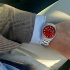 Franklord Diamond Crimson Blaze – Luxury Automatic Watch with Diamonds