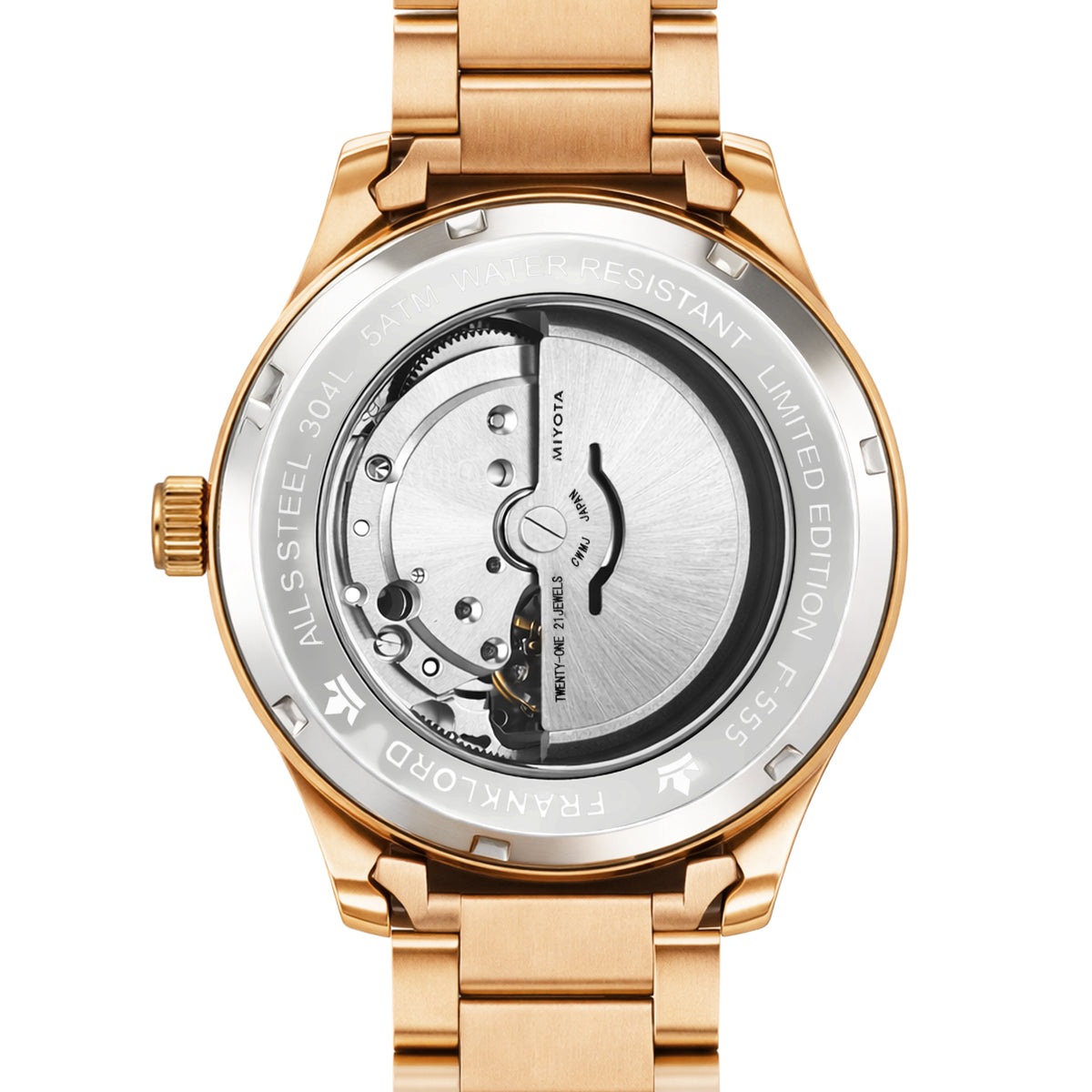Franklord Maha Vastu Couple Watch Set – Rose Gold His & Hers Automatic | Matching Pair