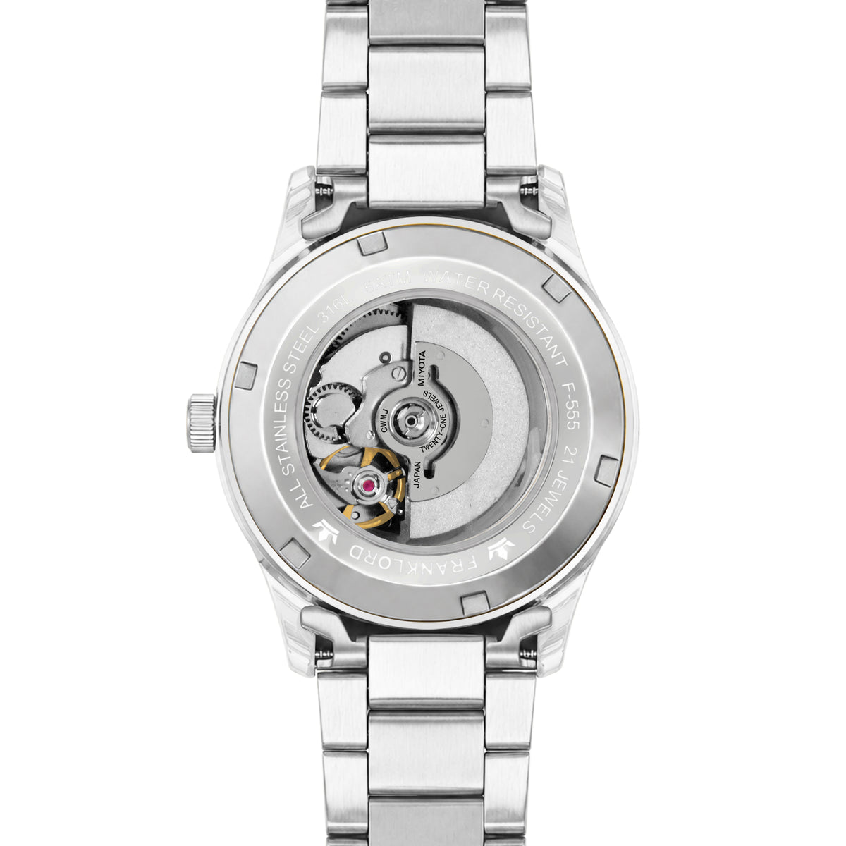 Franklord Maha Vastu Couple Watch Set – Two-Tone White His & Hers Automatic | Matching Pair