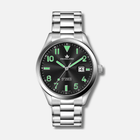 Franklord Regal Sapphire Legacy Steel - Onyx Black Luxury Automatic Watch