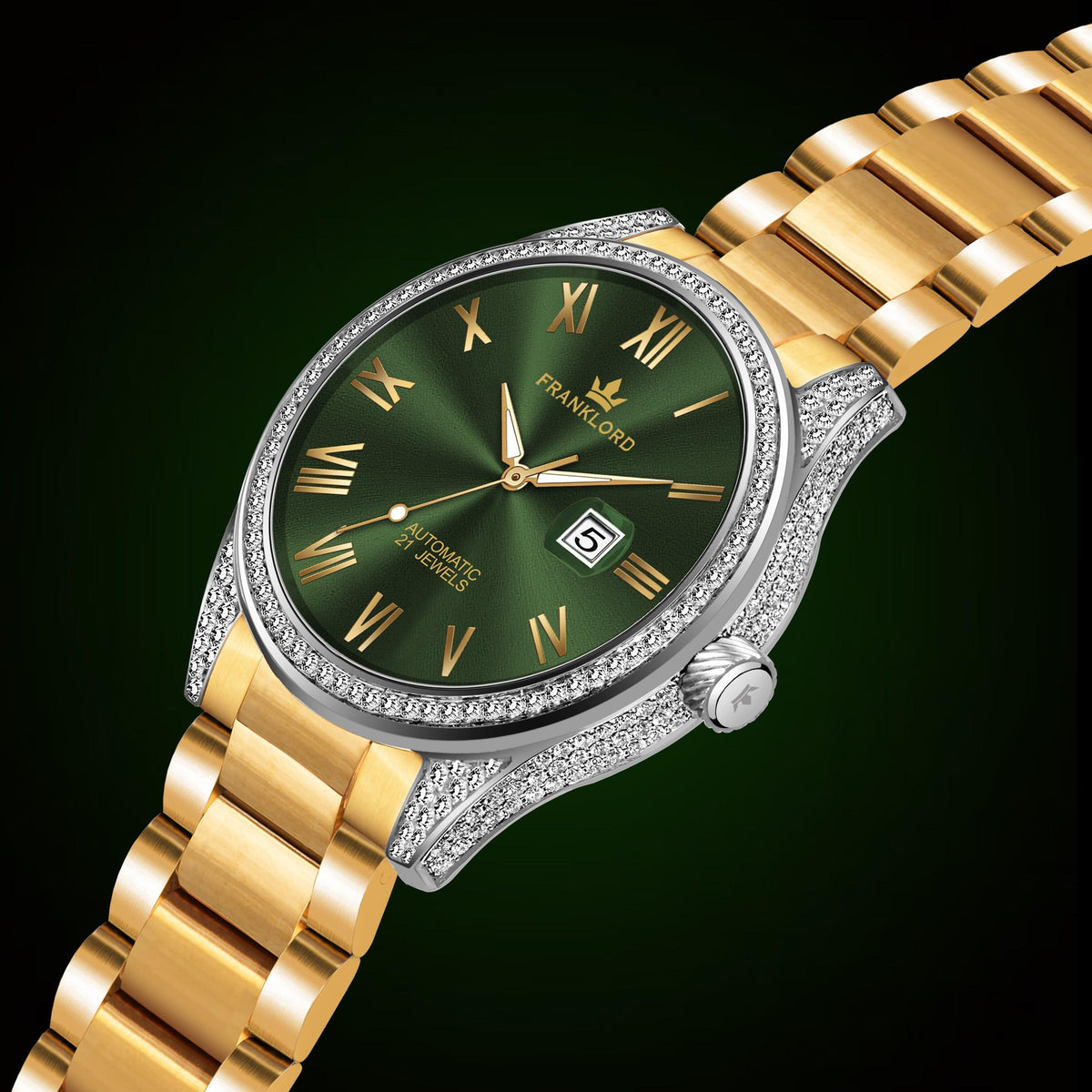 Franklord Prosperé Vastu Diamond Watch – Luxury Automatic Watch - Franklord Watches