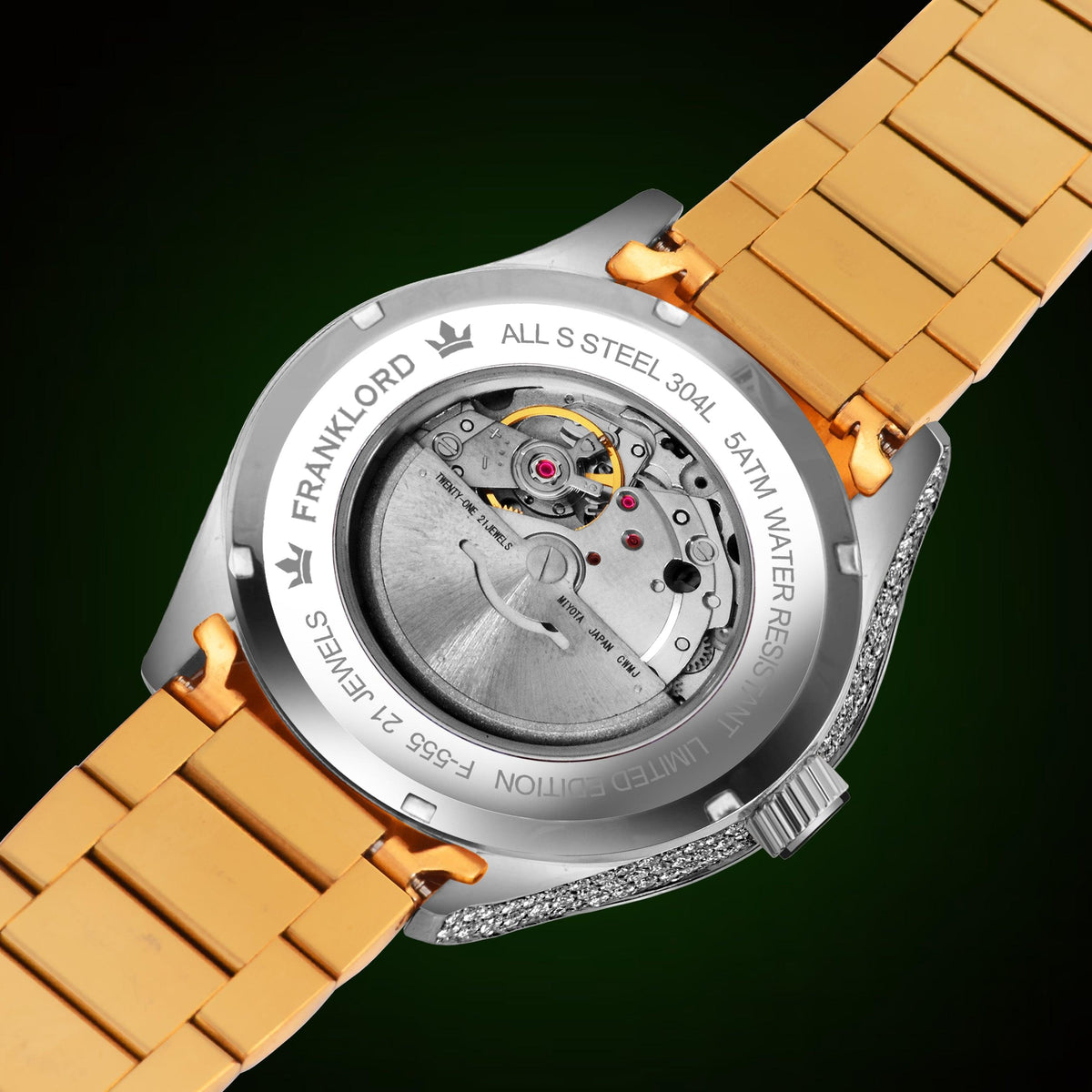 Franklord Prosperé Vastu Diamond Watch – Luxury Automatic Watch - Franklord Watches